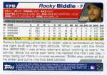 2004 Topps Baseball 178 Rocky Biddle (Back)