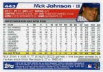 2004 Topps Baseball 443 Nick Johnson (Back)