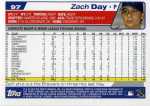 2004 Topps Baseball 97 Zach Day (Back)